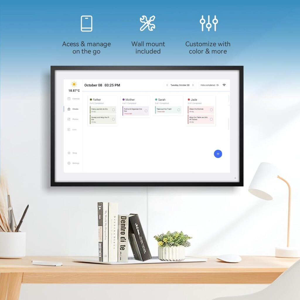 Calendar,Digital Calendar,15.6inch Large Digital Calendar FHD Resolution 1920 * 1080,Smart Touchscreen Interactive Display for Family Schedules - Wall Mount Included-32G5G Calendar,Digital Calendar,15.6inch Large Digital Calendar FHD Resolution 1920 * 1080,Smart Touchscreen Interactive Display for Family Schedules - Wall Mount Included-32G5G
