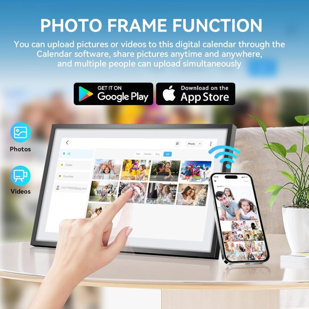 Calendar,Digital Calendar,15.6inch Large Digital Calendar FHD Resolution 1920 * 1080,Smart Touchscreen Interactive Display for Family Schedules - Wall Mount Included-32G5G Calendar,Digital Calendar,15.6inch Large Digital Calendar FHD Resolution 1920 * 1080,Smart Touchscreen Interactive Display for Family Schedules - Wall Mount Included-32G5G