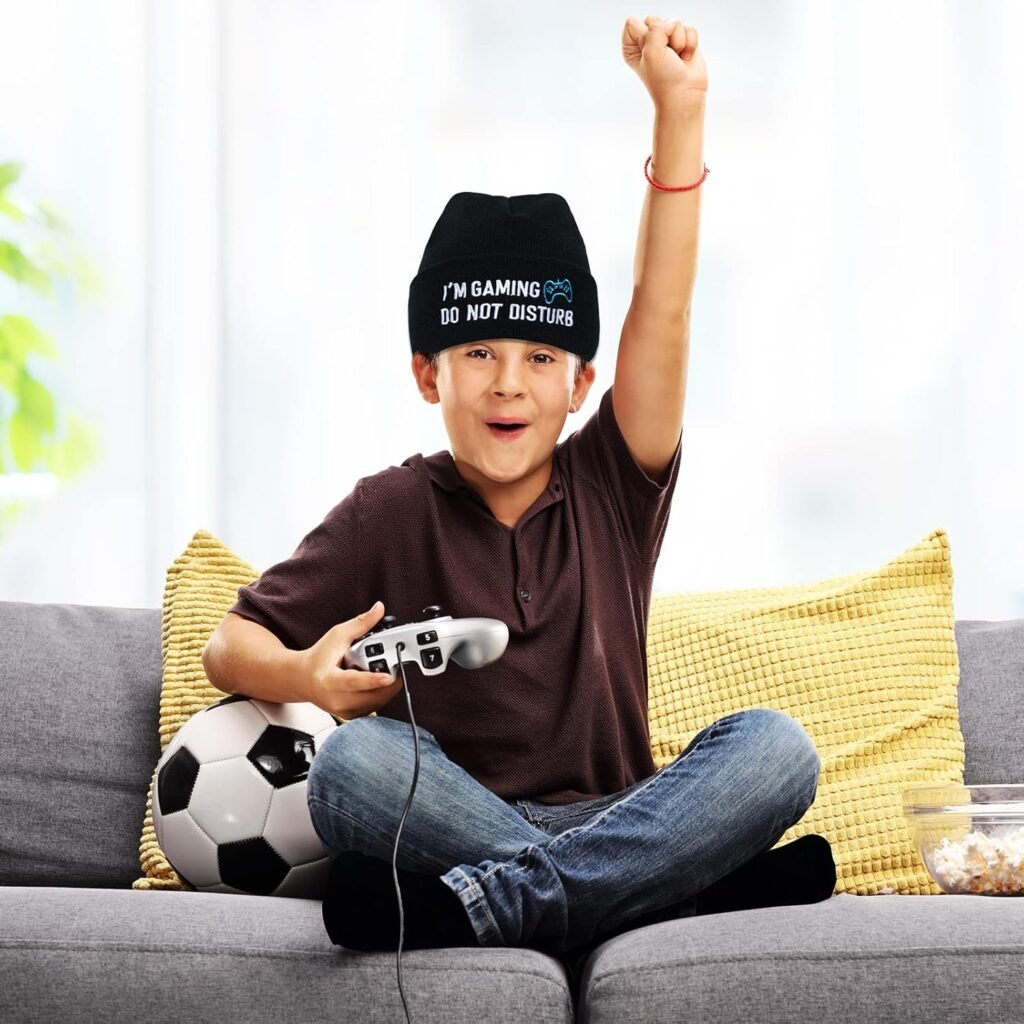 Gamer Gifts,Socks Beanie Hat Baseball Cap,Christmas Stocking Stuffers for Teen Boys Men Teenagers Kids Him