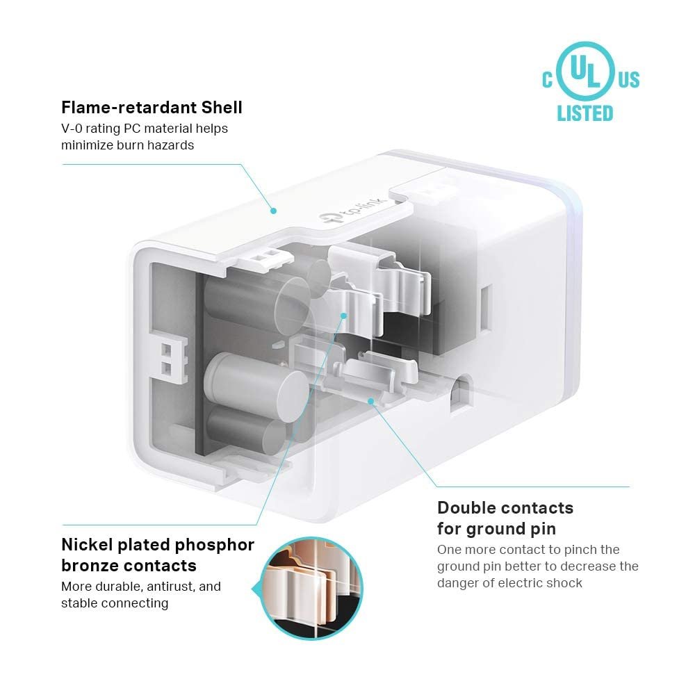 Kasa Smart Plug Mini with Energy Monitoring, Smart Home Wi-Fi Outlet Works with Alexa, Google Home  IFTTT, Wi-Fi Simple Setup, No Hub Required (KP115), White