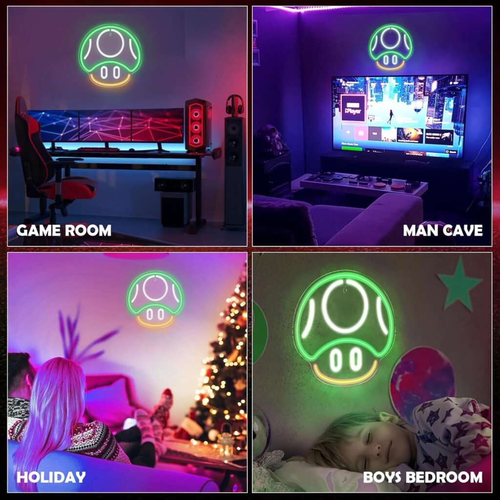 Kavaas Gamer Neon Sign, Game Controller Neon Sign for Gamer Room Decor - Gaming Neon Sign for Teen Boy Room Decor, LED Game Neon Sign Gaming Wall decor - Best Gamer Gifts for Boys, Kids
