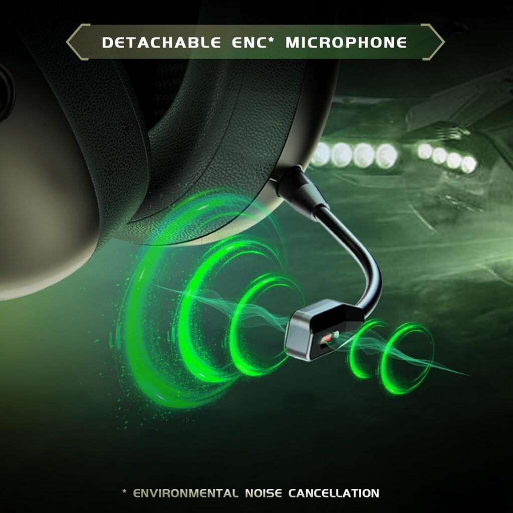 Wireless Gaming Headset for PC, PS5, PS4, Mac, Nintendo Switch, Gaming Headphones with Microphone, Bluetooth 5.3 Gaming Headset Wireless, PC Headset Withe Mic - White Wireless Gaming Headset for PC, PS5, PS4, Mac, Nintendo Switch, Gaming Headphones with Microphone, Bluetooth 5.3 Gaming Headset Wireless, PC Headset Withe Mic - White