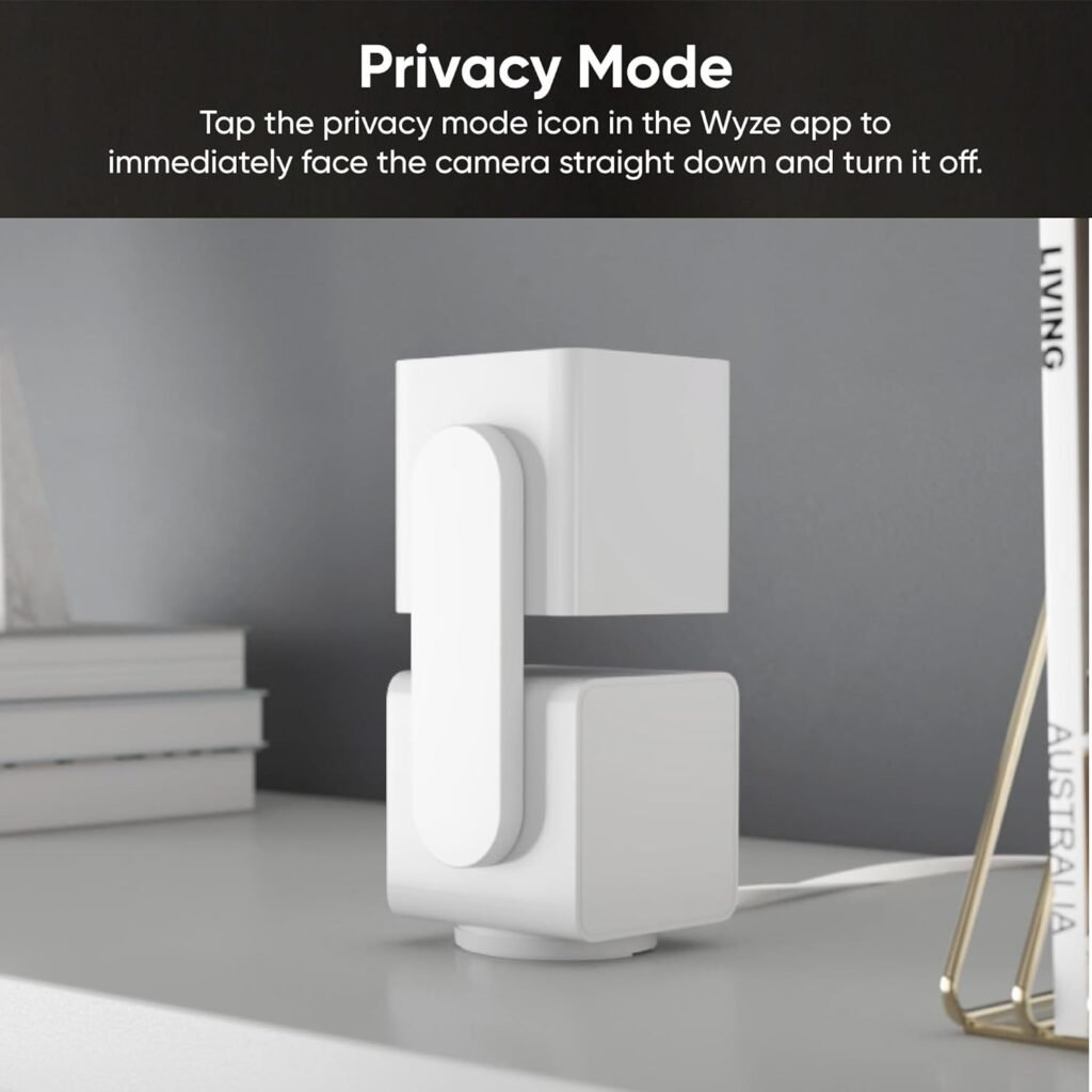 WYZE Cam Pan v3 Indoor/Outdoor IP65 1080P 360° Pan/Tilt/Zoom Wi-Fi Smart Home Security Camera with Motion Tracking for Baby  Pet, Color Night Vision, Works with Alexa  Google Assistant, White