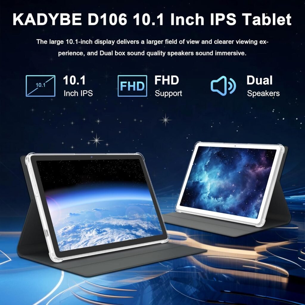 2024 Latest Android 14 Tablet, 10 inch Tablet with 128GB Storage 1TB Expandable 14GB RAM, Dual 4G Cellular Tablet with keyboard Support 5Ghz WiFi/Bluetooth 5.0/GPS, Octa-Core Processor, FHD IPS Screen