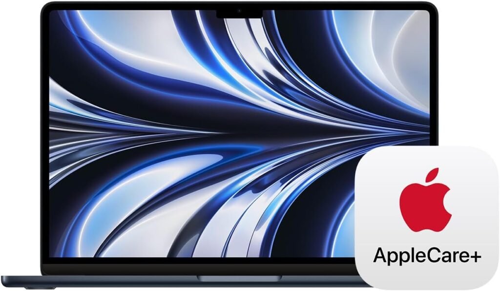 Apple 2022 MacBook Air Laptop with M2 chip: Built for Apple Intelligence, 13.6-inch Liquid Retina Display, 16GB RAM, 256GB SSD Storage, Backlit Keyboard, 1080p FaceTime HD Camera; Starlight