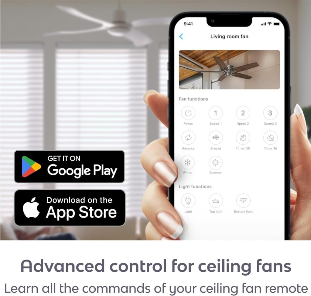 BOND | Add Wifi to Ceiling Fan, Fireplace or Motorized shades | Works with Alexa, Google Home | Remote Control with App | Works with iPhone or Android