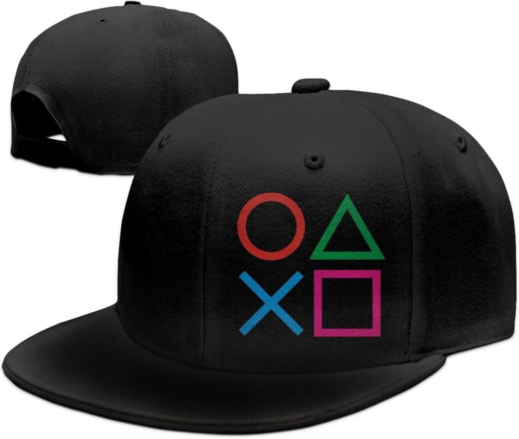 Gamer Hat Snapback Flat Bill Baseball Cap Mens Adjustable Gamers Gift Trucker Hats