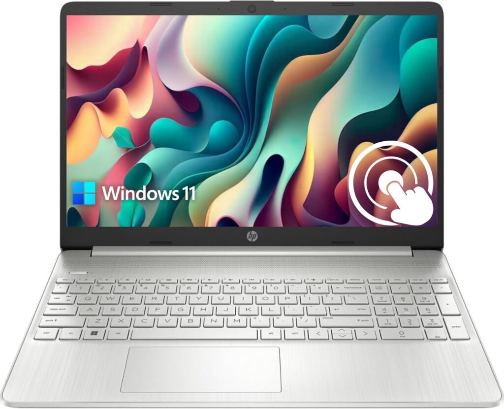 HP Pavilion 15.6 HD Touchscreen Anti-Glare Laptop, 16GB RAM, 1TB SSD Storage, Intel Core Processor up to 4.1GHz, Up to 11 Hours Long Battery Life, Type-C, HDMI, Windows 11 Home, Silver