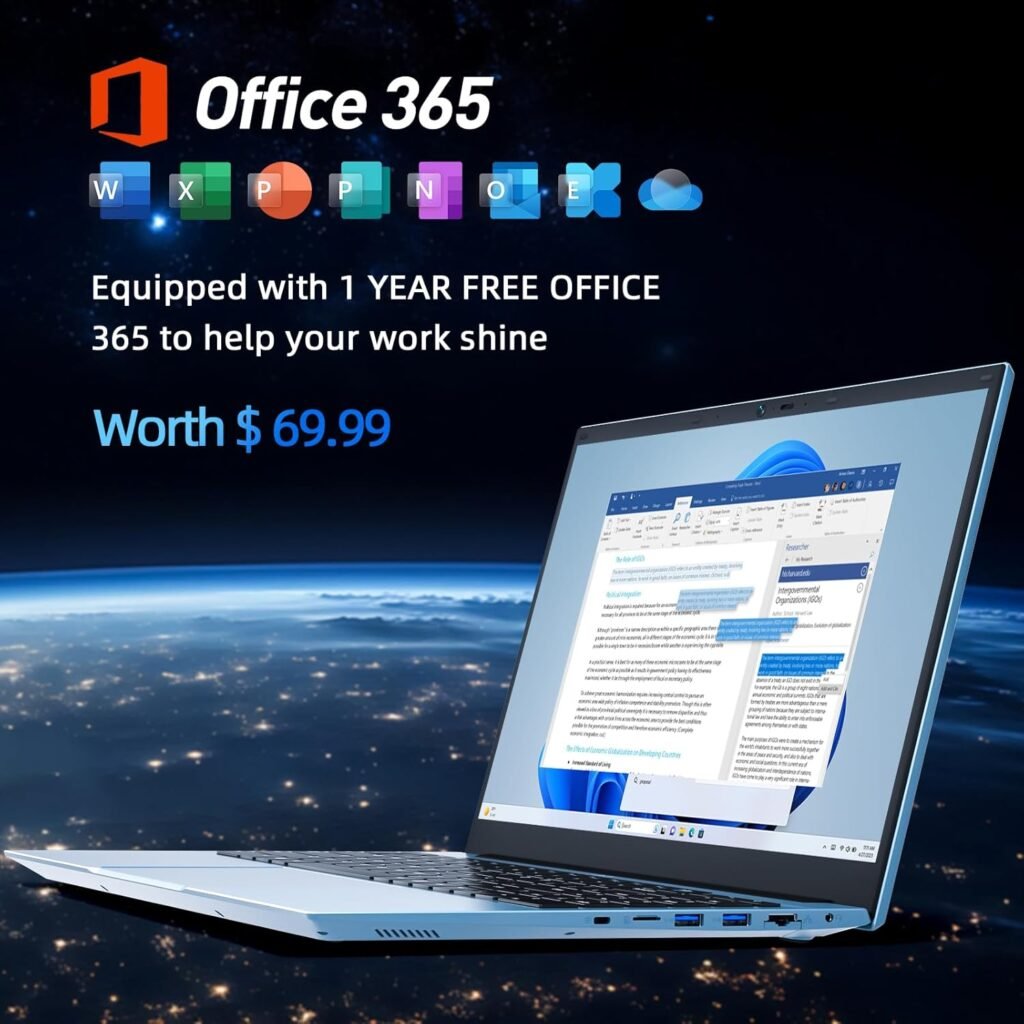 Laptops, 15.6 Inch Laptop Computer with 36GB RAM 1152GB SSD, Expandable 4TB, Celeron N5095 Quad-Core(Up to 2.9GHz), Windows 11 Home, 180 Angle Opening, 7000mAh, WiFi6, HDMI, Type-C, USB 3.2