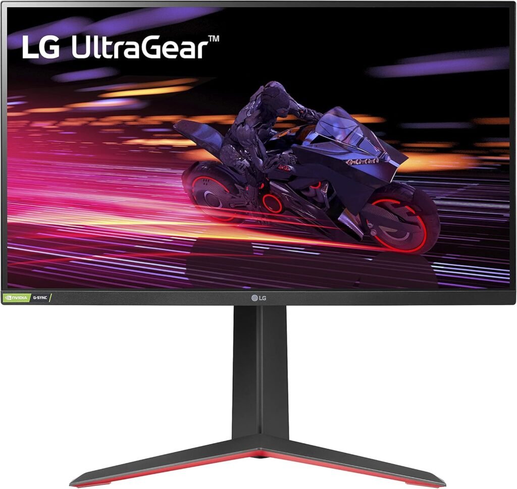 LG 27GP750-B 27” Ultragear FHD (1920 x 1080) IPS Gaming Monitor w/ 1ms Response Time  240Hz Refresh Rate, NVIDIA G-SYNC Compatible with AMD FreeSync Premium, Thin Bezel, Tilt/Height/Pivot Adjustable