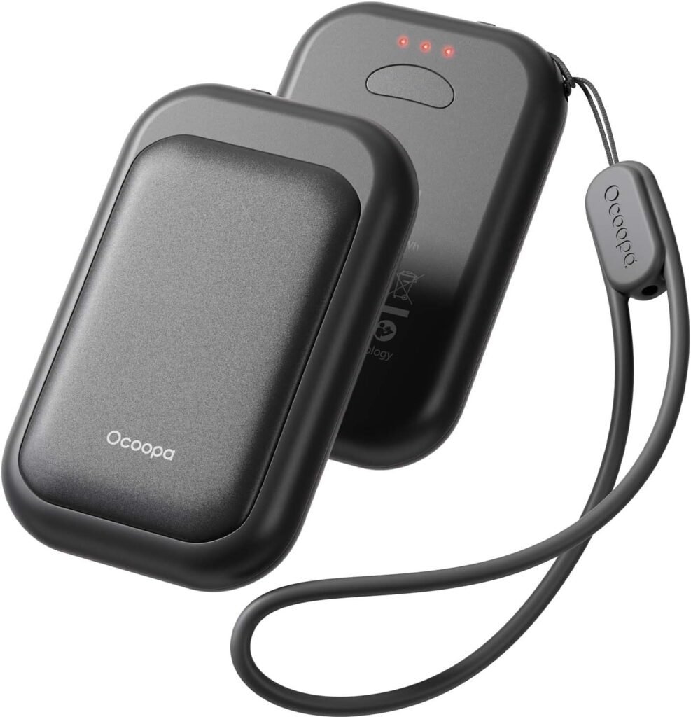 OCOOPA Magnetic Rechargeable Hand Warmers 2 Pack, Card-Style Electric Hand Warmer 5000mAh, Pocket Portable Hands Heater, UL Certified, 3 Heat Settings, Tech Gifts for Men, Purse Must Haves, UT4 Young