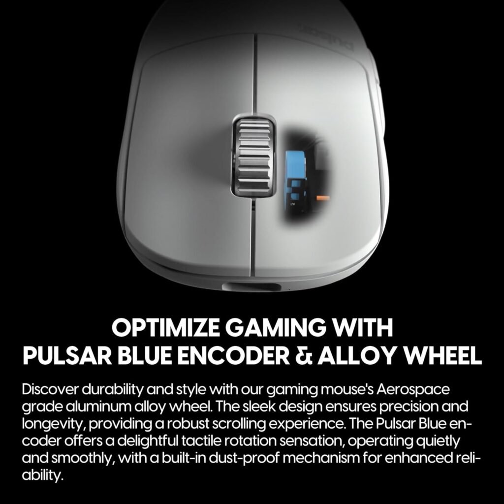 Pulsar Gaming Gears X2H Mini Wireless Gaming Mouse, Ultra Lightweight 1.83 oz (52 g), Symmetrical, Optical Switch, 2.4 Ghz 1 ms, 26000 DPI, PAW3395 Sensor (Mini, Wireless, Black)