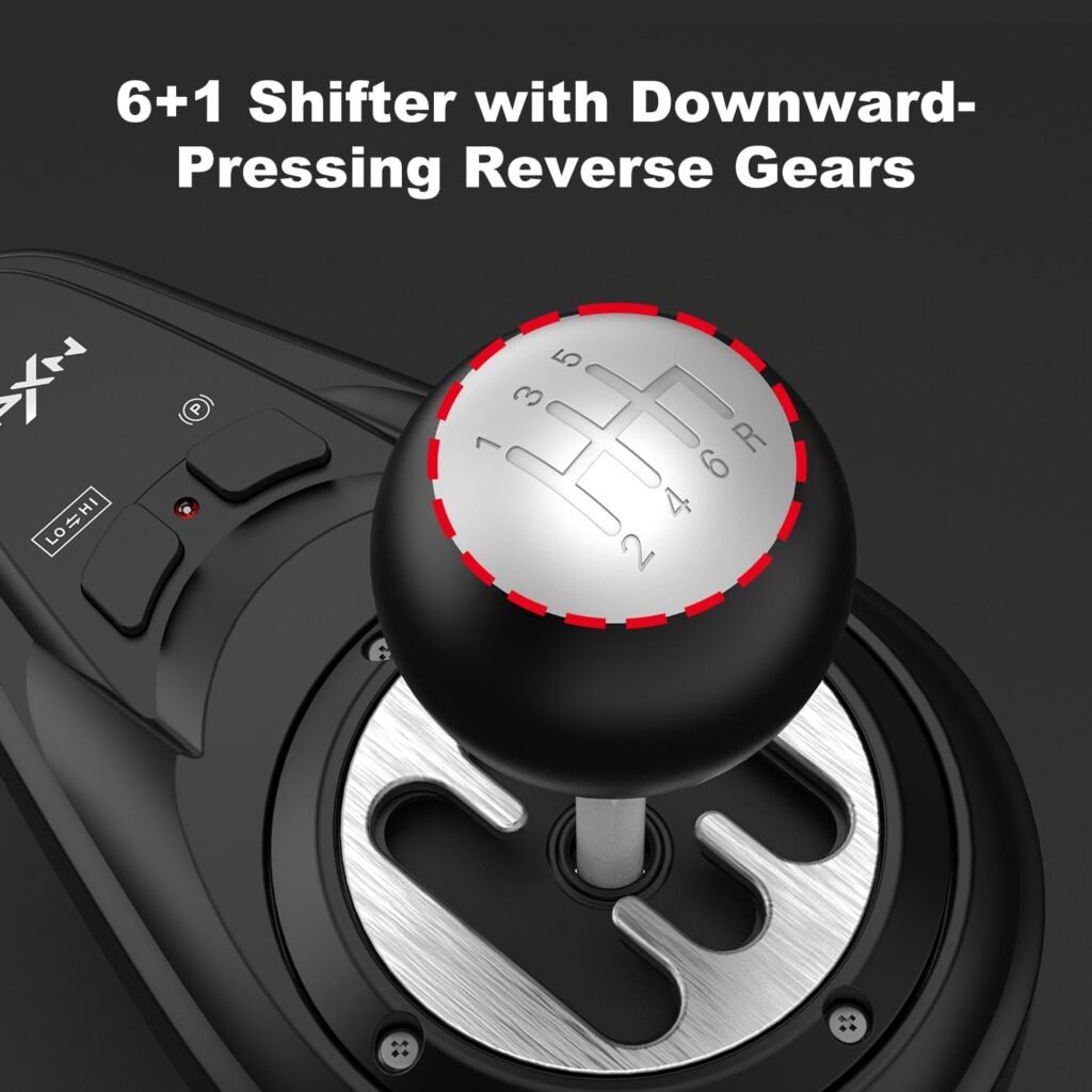 PXN A7 Gaming Gear Shifter 6 +1 Shift Lever with Handbrake Button and Shift Button for High Low Gear for PS3 / PS4 / XBOX ONE/Xbox Series X/S/PC PXN A7 Gaming Gear Shifter 6 +1 Shift Lever with Handbrake Button and Shift Button for High Low Gear for PS3 / PS4 / XBOX ONE/Xbox Series X/S/PC