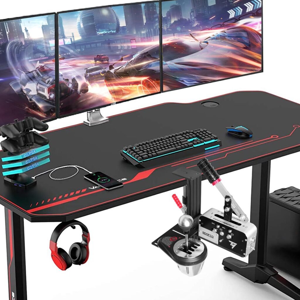 Racing Sim Shifter Handbrake Desk Mount Clamp Compatible with Logitech G Driving Force, Thrustmaster TH8A, TH8S, TSSH, USB Handbrake (14/16/64 Bit) G29/920/923, T248/300/500 Wheels (ONLY Clamp) Racing Sim Shifter Handbrake Desk Mount Clamp Compatible with Logitech G Driving Force, Thrustmaster TH8A, TH8S, TSSH, USB Handbrake (14/16/64 Bit) G29/920/923, T248/300/500 Wheels (ONLY Clamp)