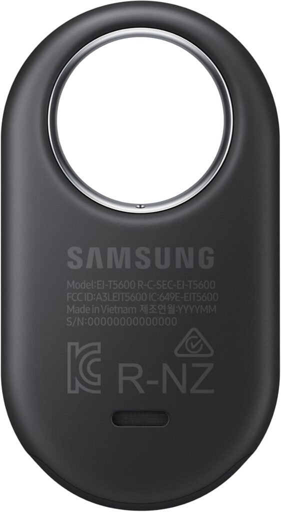 Samsung Galaxy SmartTag2, Bluetooth Tracker, Smart Tag GPS Locator Tracking Device, Item Finder for Keys, Wallet, Luggage, Pets, Use w/ Phones and Tablets Android 11 or Later, 2023, 1 Pack, Black