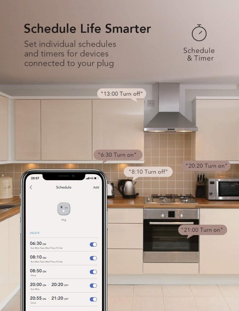 Smart Plug Nooie,WiFi Smart Plug That Work with Alexa,Smart Plug for Smart Home,WiFi Outlet for Google Home, Voice Control,Smart Outlet with Remote Control,Timer Function, ONLY 2.4G (4 Packs),10Amp