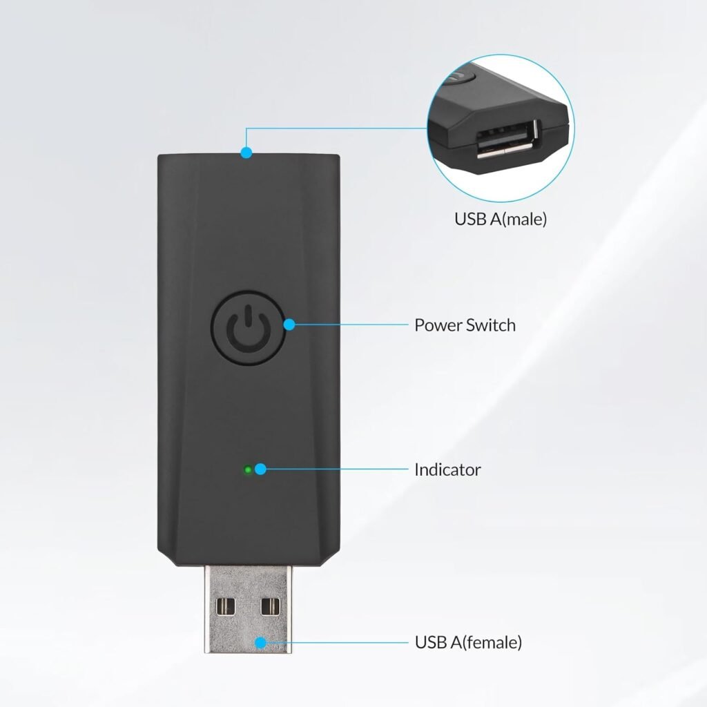 Wireless USB Power Switch,Smart Control for Type A USB Devices, Compatible with Alexa,Effortless Home Automation for Lamps, Fans, Chargers  More(5V, 2A)