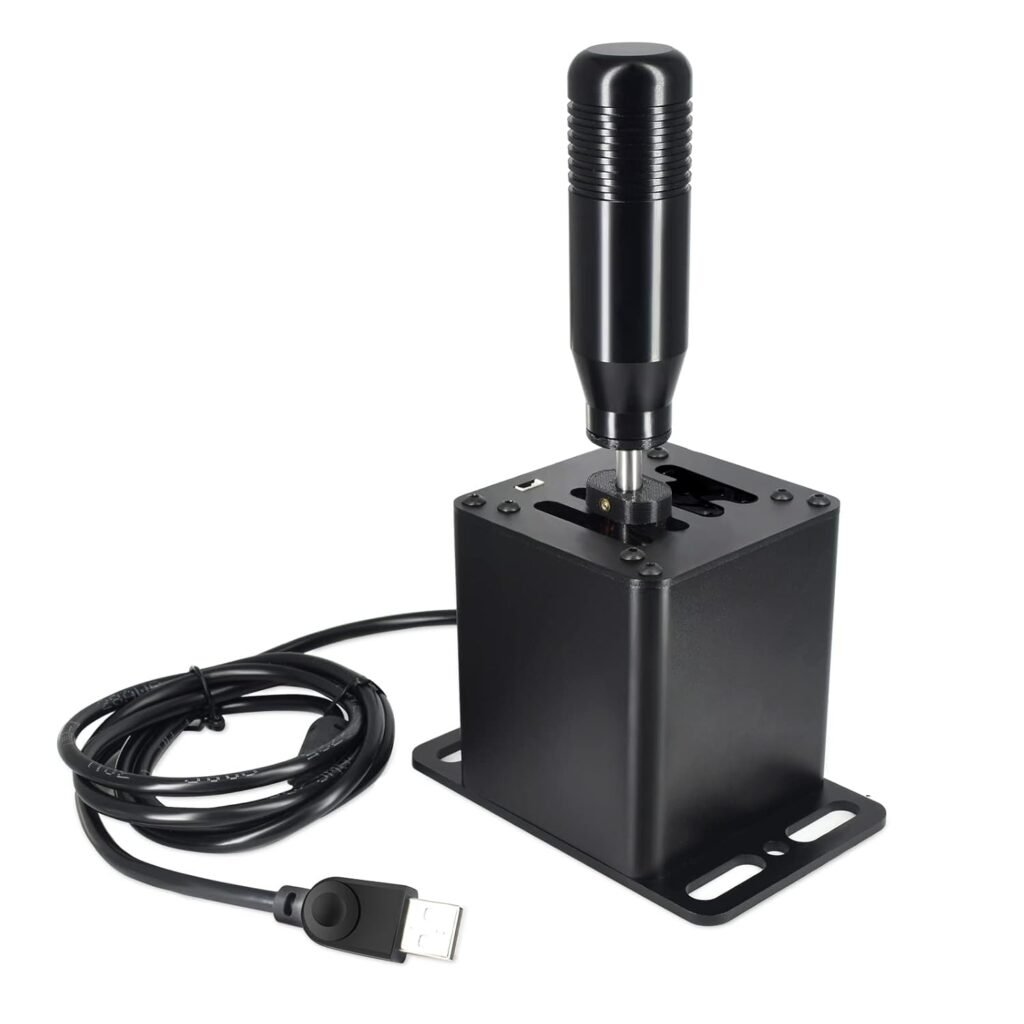 XBERSTAR Upgrade USB Simulator Gear Shifter for Logitech G29 G27 G25 G920 For Thrustmaster T300RS/GT Steering Wheel PC Sequential Shifter (Upgraded black 7+R)