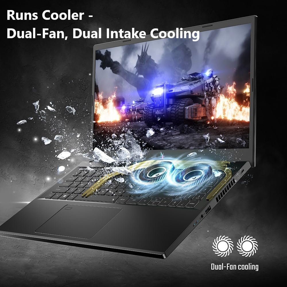 acer Nitro V Gaming Laptop | Intel Core i7-13620H Processor | NVIDIA GeForce RTX 4050 Laptop GPU | 15.6 FHD IPS 144Hz Display | 16GB DDR5 | 512GB Gen 4 SSD | WiFi 6 | Backlit KB | ANV15-51-73B9