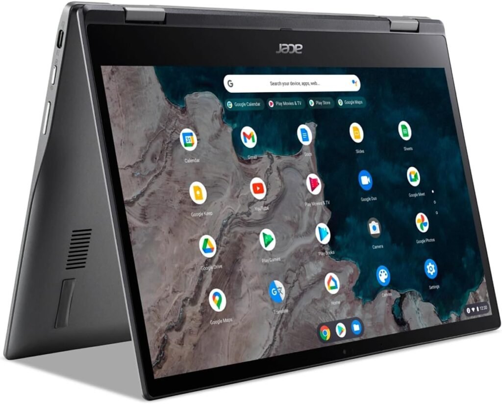 acer Spin 311-2H 11.6 2-in-1 Touchscreen Chromebook (Intel 4-Core Celeron N4000, 64GB eMMC, 4GB RAM, Stylus, Webcam, IPS) Flip Convertible Home  Education Laptop, IST Computers Pen, Chrome OS