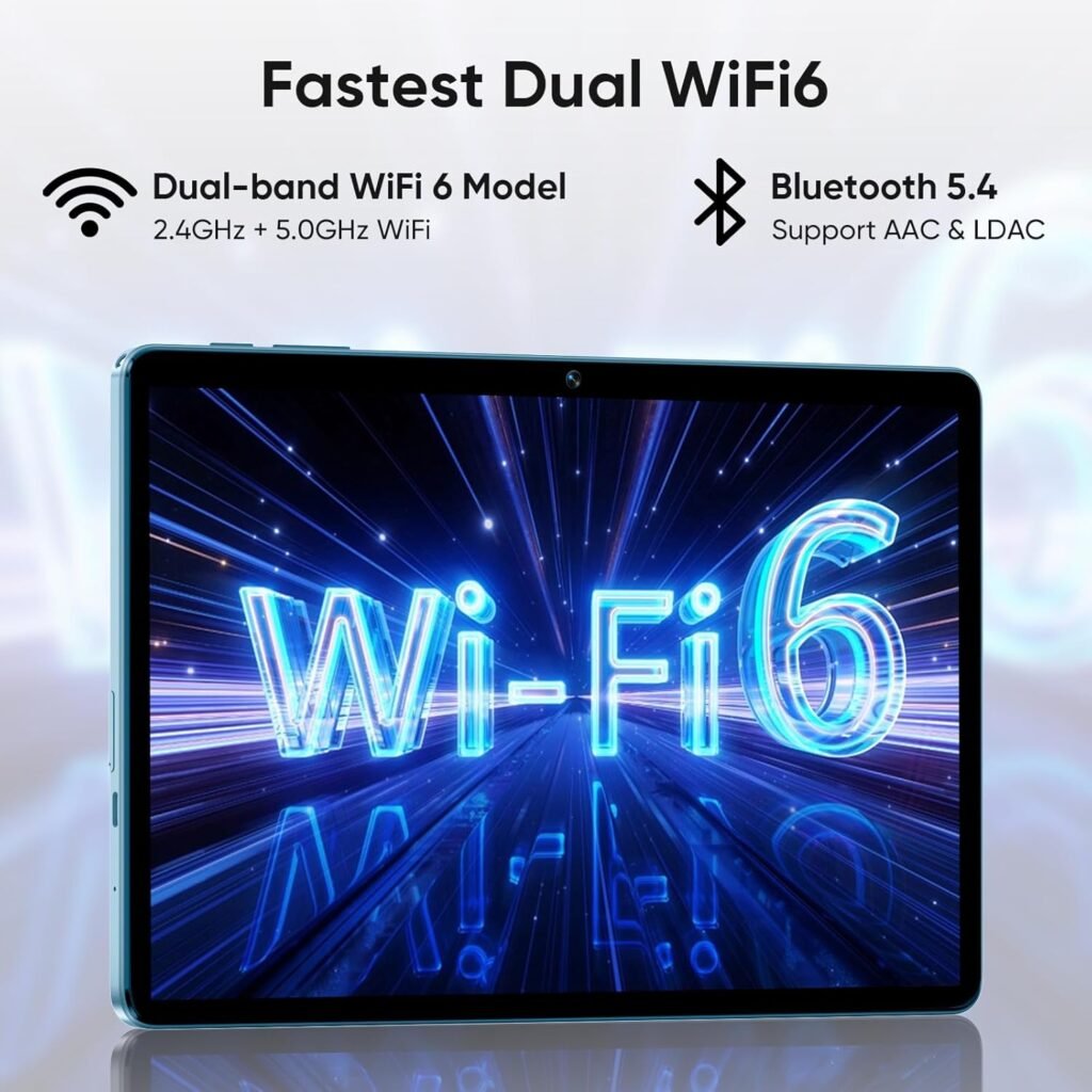 Android 14 Tablet, 11inch Tablets, 12GB+128GB+1TB, Support Face Unlock, 8000mAh Large Battery+18W Fast Charging , Octa-Core Processor, Dual Camera, Dual WiFi6, Bluetooth,HD Touchscreen Display PC