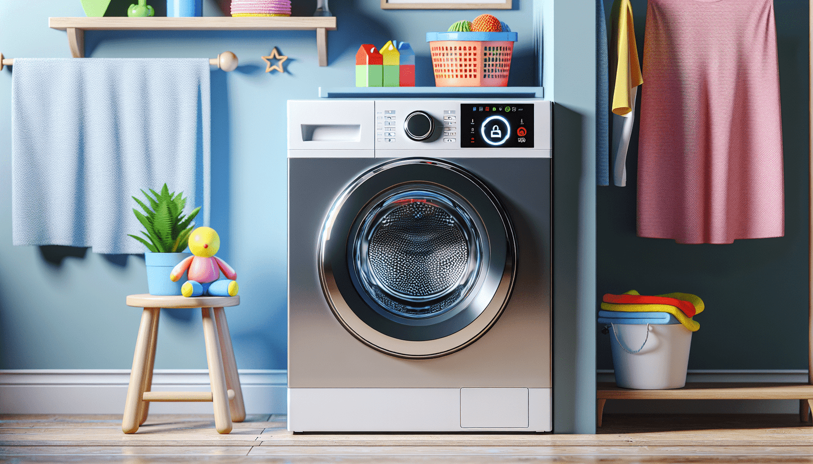 Are There Child Safety Features Included In The GE Smart Washer?
