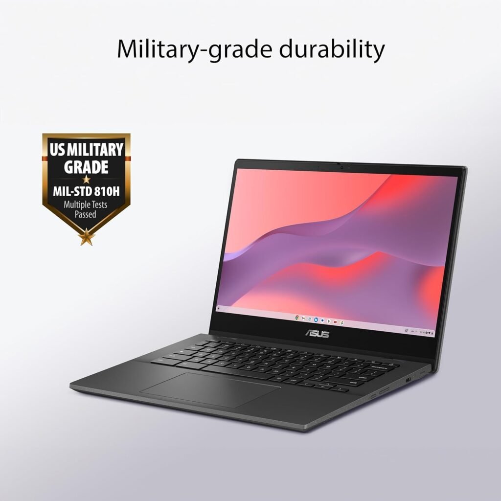 ASUS Chromebook CX1, 15.6 FHD NanoEdge Display, Intel Celeron N4500 Processor, 64GB eMMC Storage, 8GB RAM, ChromeOS, Transparent Silver, CX1500CKA-AS84F