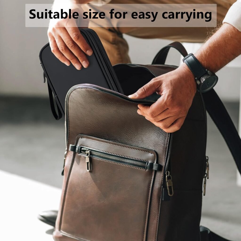 DDgro Electronics Travel Organizer, Tech Accessories Pouch Bag for Cables/Charger  Cords/Power Bank/Magic Mouse/Earphone (Small, Black)