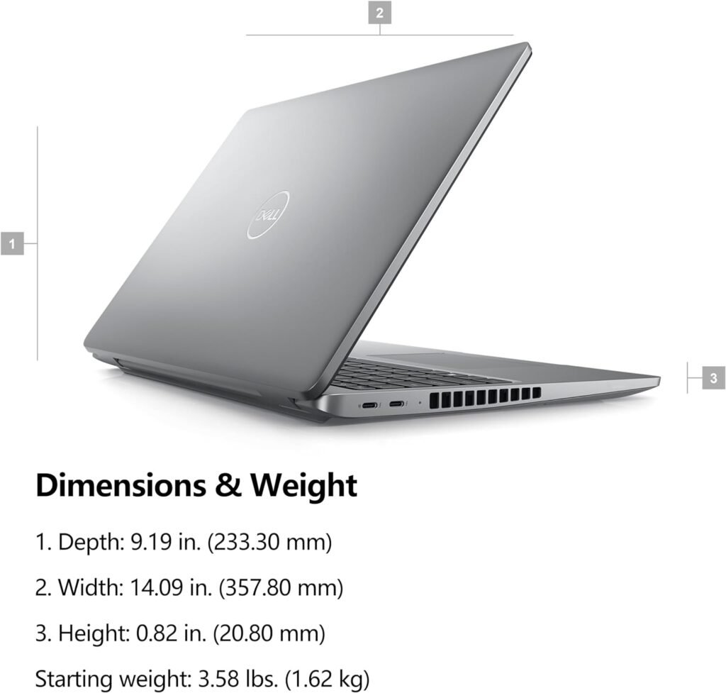 Dell Latitude 5550 15 Business AI Laptop, 15.6 FHD Computer, Intel Ultra 7 155U (Beat i7-1355U), 64GB DDR5 RAM, 1TB PCIe SSD, WiFi 6, Backlit Keyboard, Fingerprint Reader, Windows 11 Pro