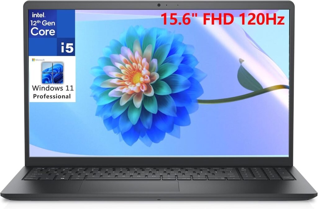 Dell Vostro 15 15.6 FHD 120Hz Business Laptop Computer, 12th Gen Intel 10-Core i5-1235U (Beat i7-1195G7), 32GB DDR4 RAM, 1TB PCIe SSD, 802.11ac WiFi, Bluetooth, Carbon Black, Windows 11 Pro