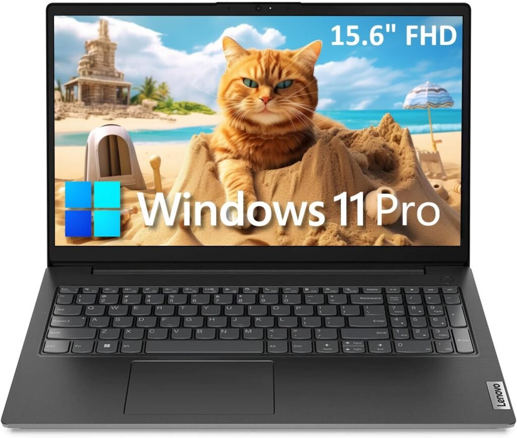 Lenovo V15 15.6 FHD Business Laptop Computer, Intel Dual-Core Processor, 16GB DDR4 RAM, 256GB PCIe SSD, AC WiFi, Bluetooth 5.1, RJ-45, Type-C, HDMI, Numeric Keypad, Windows 11 Pro, Befec-Toy