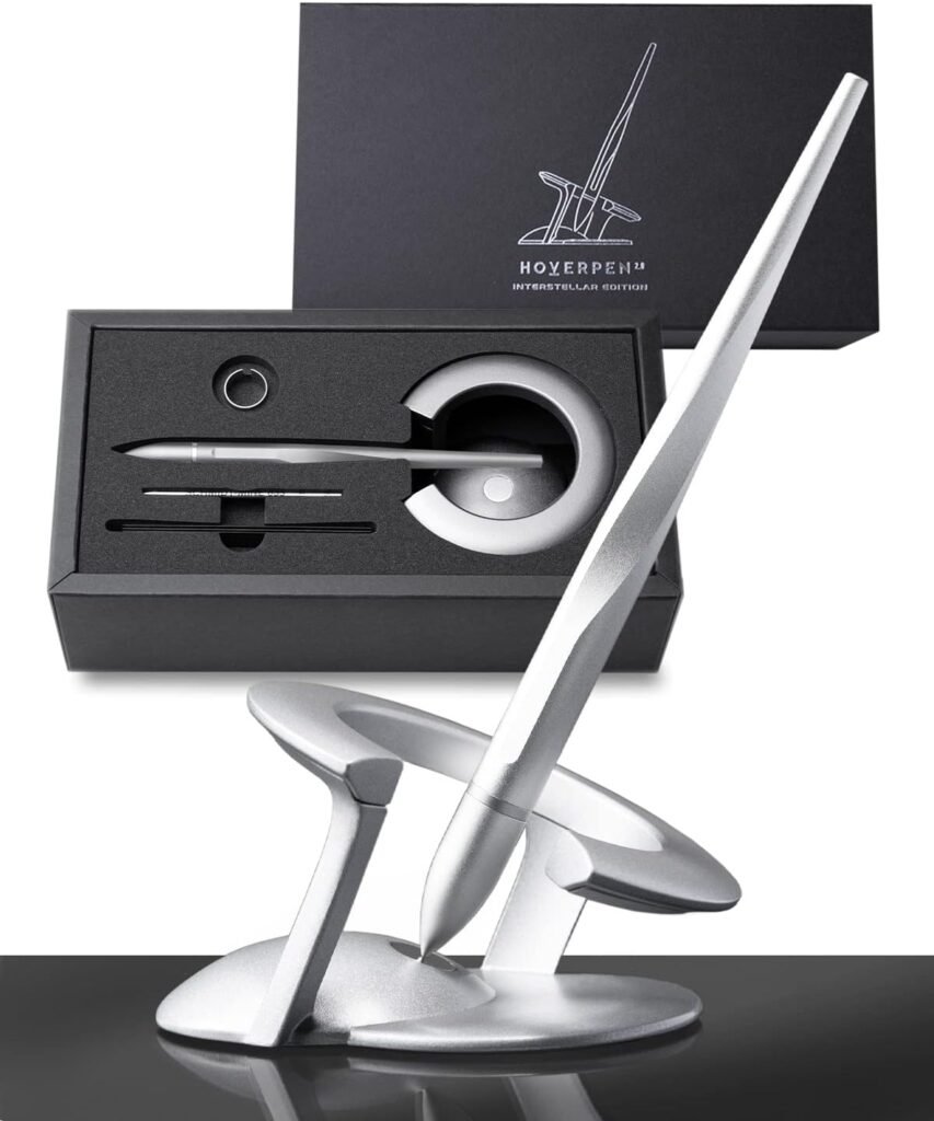 Novium Hoverpen 2.0 Interstellar Edition - Space Black, Ballpoint Pen, Unique Conversational Starter, Premium Futuristic Design, Precision Flow Ink, Schmidt Ballpoint Cartridges Novium Hoverpen 2.0 Interstellar Edition - Space Black, Ballpoint Pen, Unique Conversational Starter, Premium Futuristic Design, Precision Flow Ink, Schmidt Ballpoint Cartridges