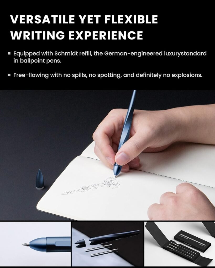 Novium Hoverpen 2.0 Interstellar Edition - Space Black, Ballpoint Pen, Unique Conversational Starter, Premium Futuristic Design, Precision Flow Ink, Schmidt Ballpoint Cartridges Novium Hoverpen 2.0 Interstellar Edition - Space Black, Ballpoint Pen, Unique Conversational Starter, Premium Futuristic Design, Precision Flow Ink, Schmidt Ballpoint Cartridges