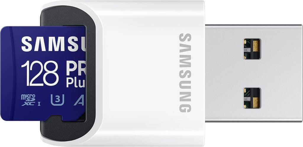 SAMSUNG PRO Plus microSD Memory Card + Adapter, 256GB microSDXC, Up to 180 MB/s, Full HD  4K UHD, UHS I, C10, U3, V30, A2, for Android Smartphones, Tablets, GoPRO, and DJI Drone (MB MD256SA/AM)