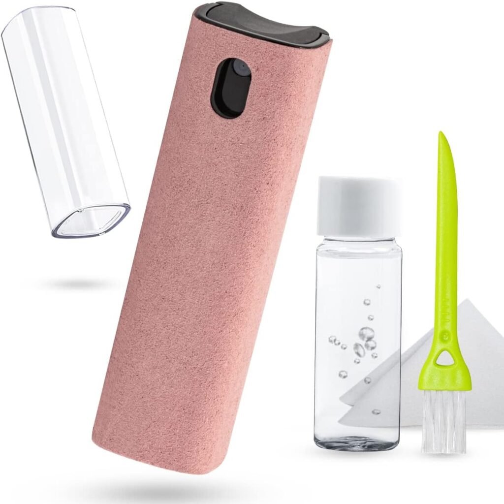 Touchscreen Mist Cleaner Spray, walrfid Electronic Screen Cleaner for TV, Laptop, Tablet, PC, Computer Monitor LCD Flat Screens, Eyeglasses - Pink