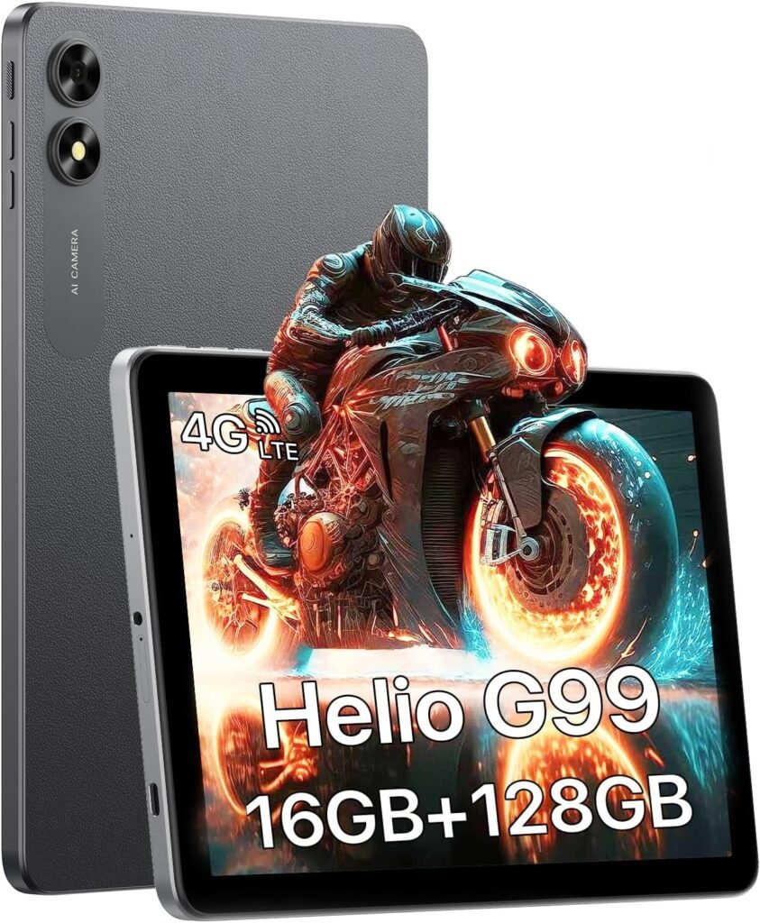 UMIDIGI 10 inch Android 13 Gaming Tablet with Helio G99 Octa Core Processor 16GB (8+8Extend) RAM  128GB (up to 1TB) ROM, 4G LTE Tablet with Dual SIM Card Slots GPS Bluetooth Cellular and WiFi