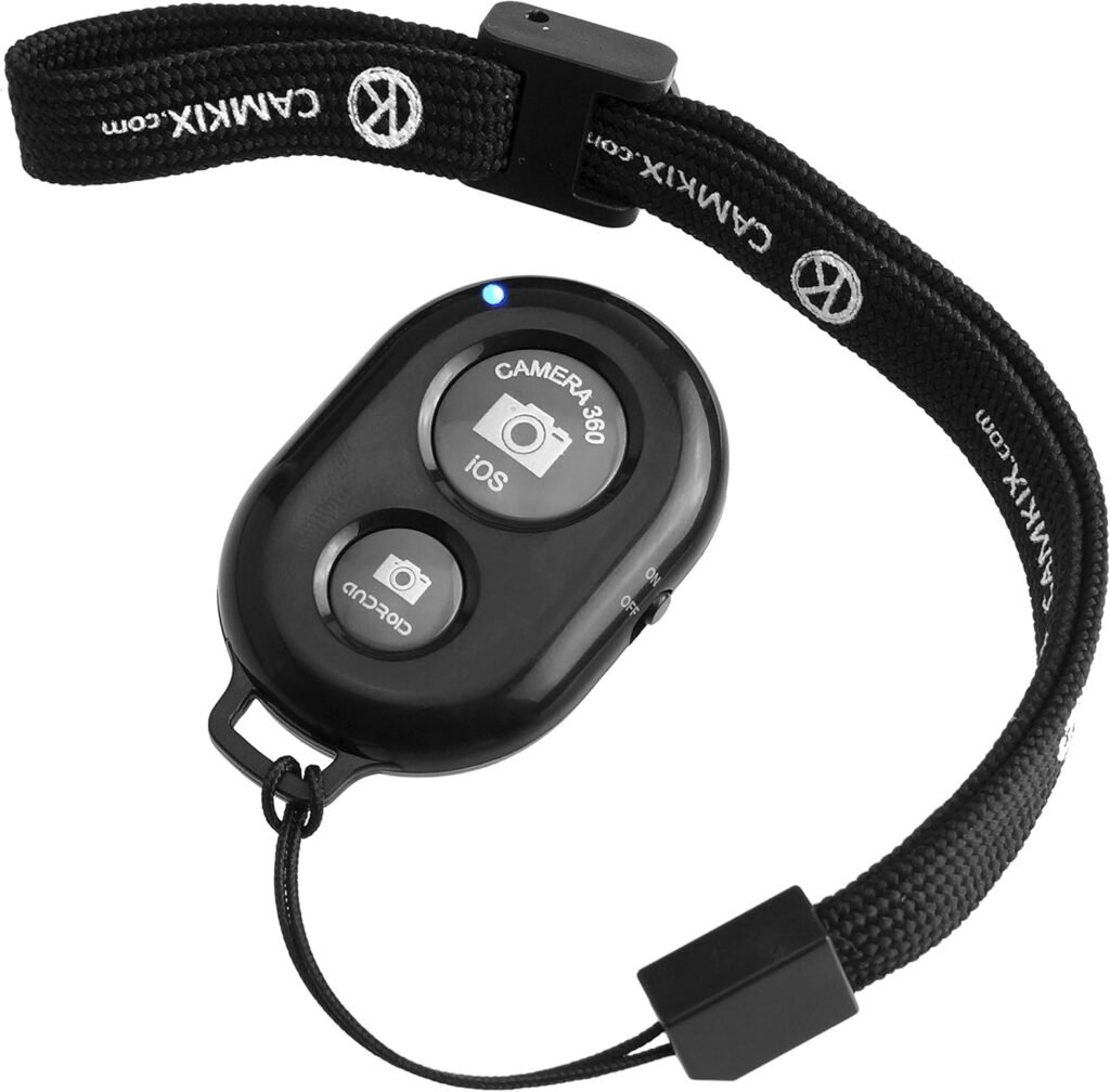 CamKix Camera Shutter Remote Control with Bluetooth Wireless Technology - Create Amazing Photos and Videos Hands-Free - Works with Most Smartphones and Tablets (iOS and Android)